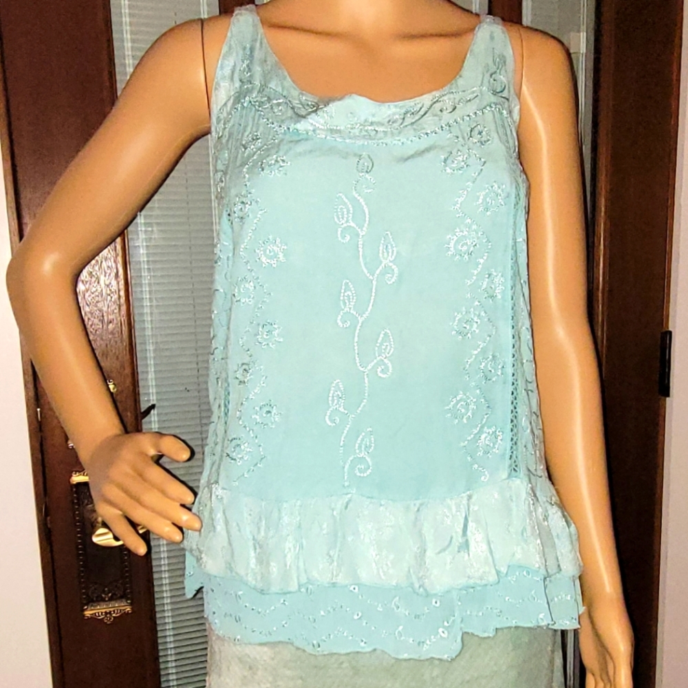 Ladies Aqua Cute Options Camisole NWT